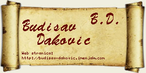 Budisav Daković vizit kartica